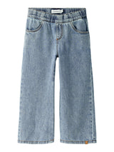 Lil' Atelier Mini Karole sim wide jeans Medium Blue Denim