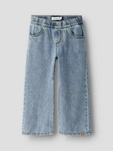 Lil' Atelier Mini Karole sim wide jeans Medium Blue Denim