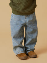 Lil' Atelier Mini Karole wide jeans Medium Blue Denim