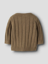 Lil' Atelier Baby Lomon ls knit cardigan Kangaroo