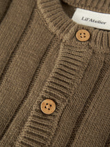 Lil' Atelier Baby Lomon ls knit cardigan Kangaroo
