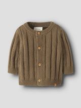 Lil' Atelier Baby Lomon ls knit cardigan Kangaroo