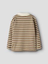 Lil' Atelier Mini Limia ls loose polo top Kangaroo TURTLEDOVE
