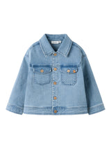Lil' Atelier Mini Deva loose denim jacket Medium Blue Denim