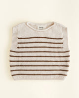 Hvid vest Harvey cream/mocha