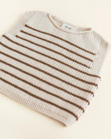 Hvid vest Harvey cream/mocha