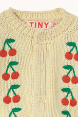 Tinycottons mini cherries knitted baby cardigan