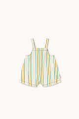 Tinycottons multicolor stripes baby dungaree