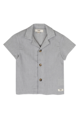 Baje Studio Buce shortsleeve blouse blue steel