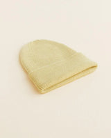 Hvid beanie Fonzie Newborn light yellow