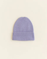 Hvid beanie Fonzie Newborn lilac