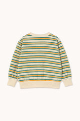 Tinycottons stripes multicolor sweatshirt light cream