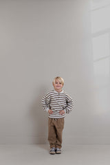 Jenest James ls tshirt brown grey melange