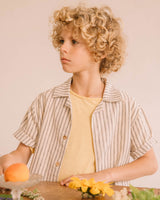Búho linen stripes blouse unico