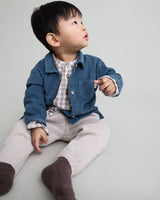 Búho baby vichy shirt grey