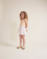 Búho rib ruffle t-shirt apricot