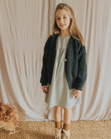 Búho soft knit vest deep forest