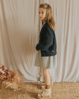 Búho soft knit vest deep forest