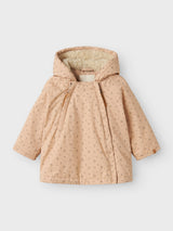 Lil' Atelier Baby Gerda jas Rugby Tan AOP