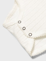 Lil' Atelier Baby Rachel Nis romper Coconut Milk