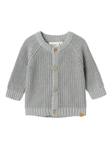 Lil' Atelier Baby Emlen knit vest Limestone