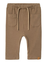 Lil' Atelier Baby Halli broek Sepia Tint