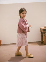 Lil' Atelier mini Dora loose knit vest Nostalgia Rose