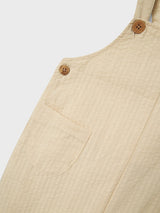 Lil' Atelier Baby Homan tuinbroek Bleached Sand