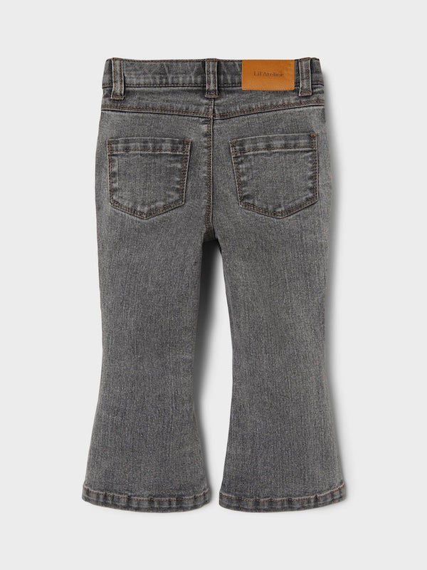 Lil' Atelier mini Salli slim boot jeans Light Grey Denim