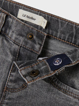 Lil' Atelier mini Salli slim boot jeans Light Grey Denim