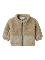 Lil' Atelier Baby Nalo teddy jacket Laurel Oak