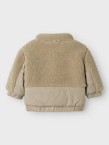 Lil' Atelier Baby Nalo teddy jacket Laurel Oak