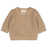 Feetje Sweater gebreid Taupe - The Magic is in You