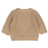 Feetje Sweater gebreid Taupe - The Magic is in You