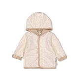 Feetje omkeerbaar jasje AOP Taupe melange - The Magic is in You