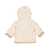 Feetje omkeerbaar jasje AOP Taupe melange - The Magic is in You