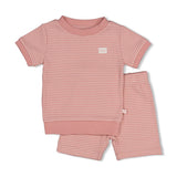 Feetje wafel Shortama mauve - Summer Special