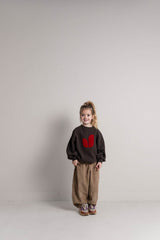 Jenest Pippa sweater dark brown melange