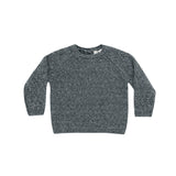 Quincy Mae knit sweater heathered indigo
