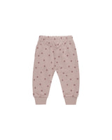 Quincy Mae relaxed fleece sweatpants polka dots