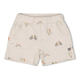 Feetje Short AOP Offwhite melange - Mini Adventurer