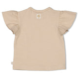 Feetje T-shirt ruches Zand - Starfish Wishes