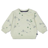 Feetje Sweater AOP Mint - Rock My Boat