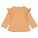 Feetje Longsleeve Abrikoos - Flower Field
