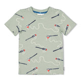 Sturdy T-shirt AOP Mint - The Good Life