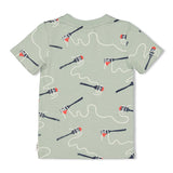 Sturdy T-shirt AOP Mint - The Good Life