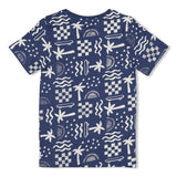 Sturdy T-shirt AOP Indigo - Explore More