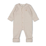 Feetje Pak omslagvoet rib met streep Zand - Honey Bear