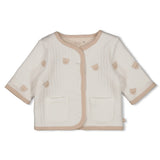 Feetje Omkeerbaar jasje AO embroidery Offwhite - Honey Bear