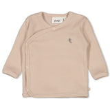 Feetje Overslagshirt rib Zand - Honey Bear